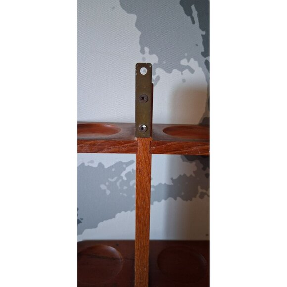 Danish Modern Twelve Jar Teak Spice Rack Holder by Digsmed RACK ONLY - Picture 9 of 16